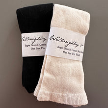 Load image into Gallery viewer, Seamed Super Stretch Cotton Stockings