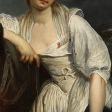 Load image into Gallery viewer, 1760 Linen Shift with Extra Full Gathered Sleeves