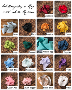 100% Silk Ribbon - 1.25"