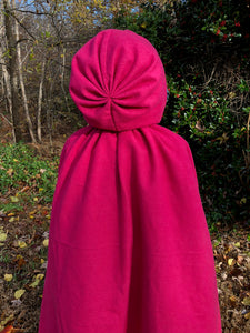 18th Century Wool Half Cloak with Silk Lined Hood