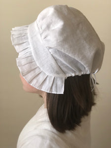 18th Century Children's Linen Cap - Ages 3-6